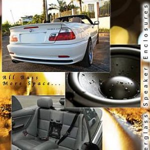 1999-05 BMW 3 series convertible E46 custom forge subwoofer speaker box enclosure